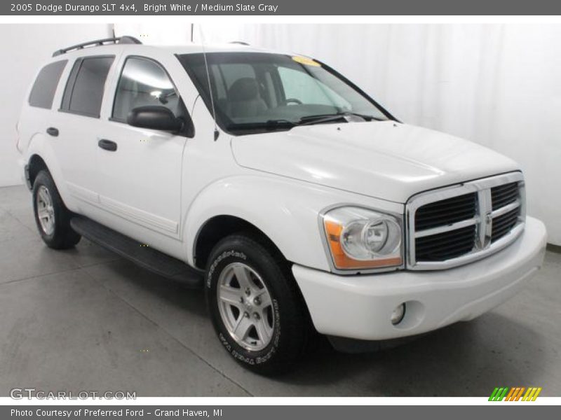 Bright White / Medium Slate Gray 2005 Dodge Durango SLT 4x4