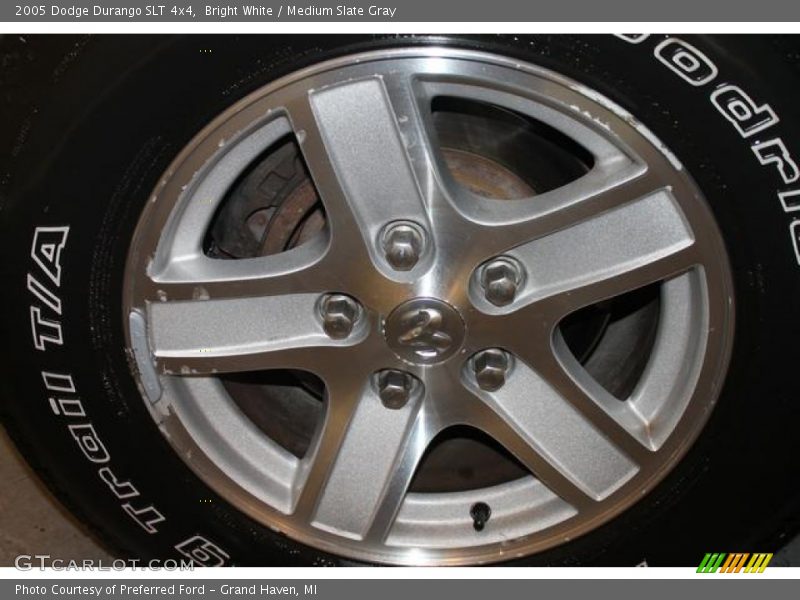Bright White / Medium Slate Gray 2005 Dodge Durango SLT 4x4