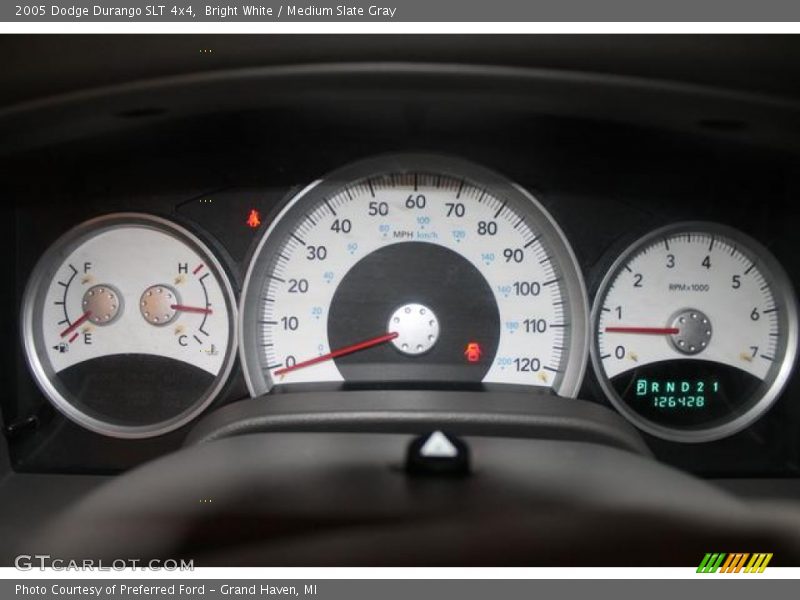 Bright White / Medium Slate Gray 2005 Dodge Durango SLT 4x4