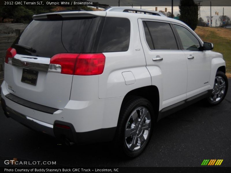 Olympic White / Brownstone 2012 GMC Terrain SLT
