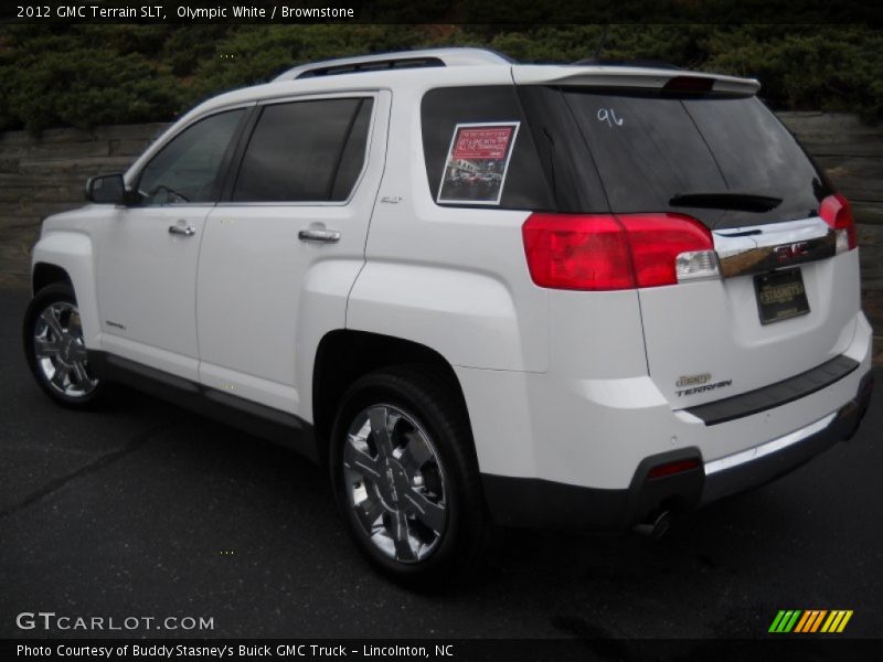 Olympic White / Brownstone 2012 GMC Terrain SLT