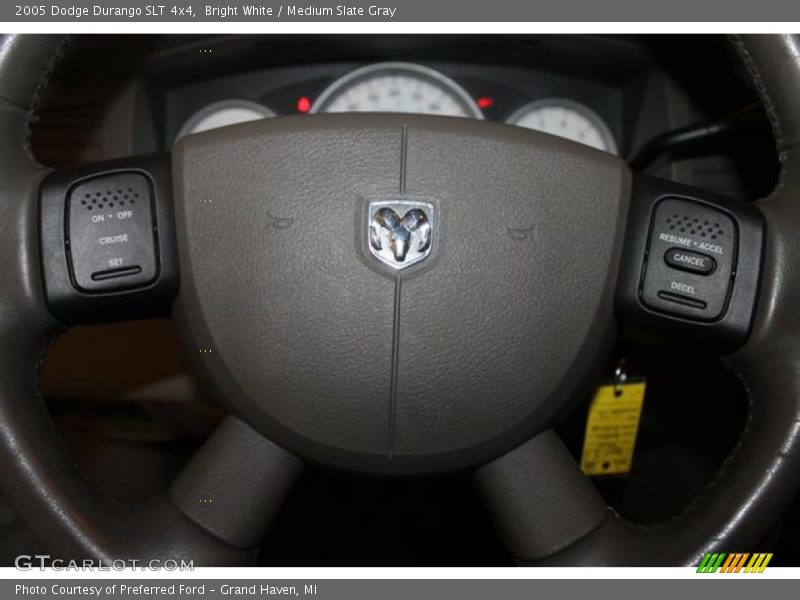 Bright White / Medium Slate Gray 2005 Dodge Durango SLT 4x4