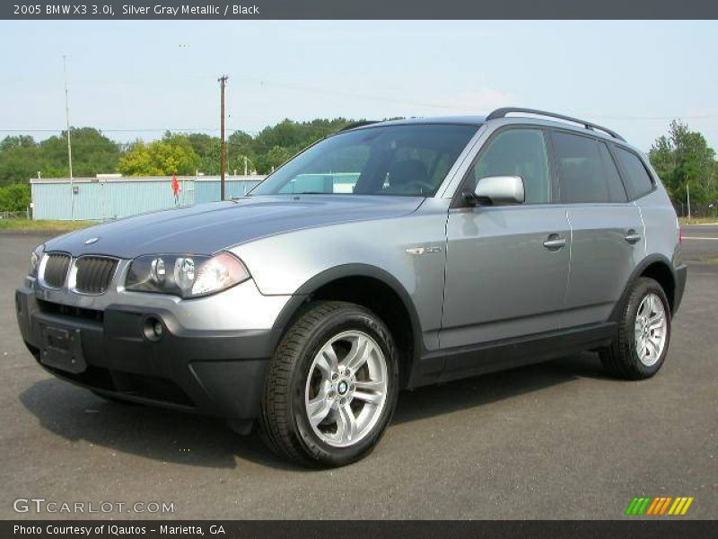 Silver Gray Metallic / Black 2005 BMW X3 3.0i