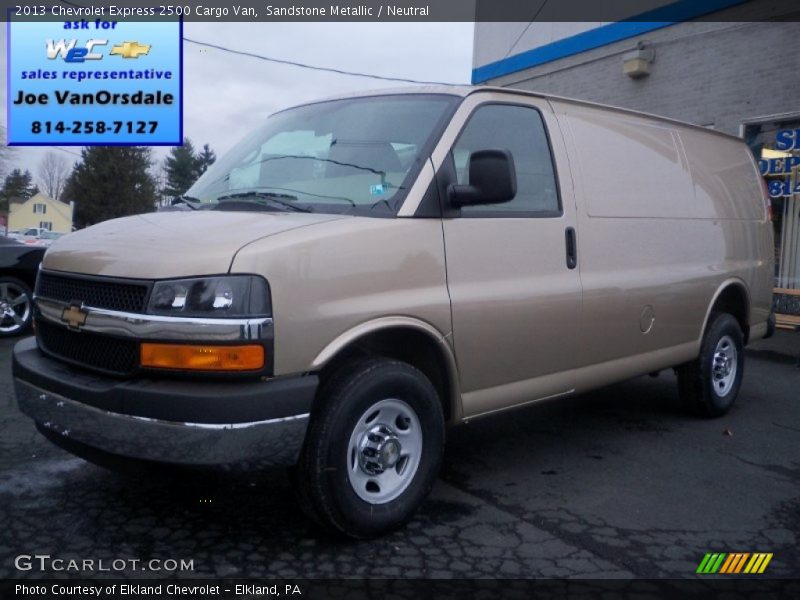 Sandstone Metallic / Neutral 2013 Chevrolet Express 2500 Cargo Van