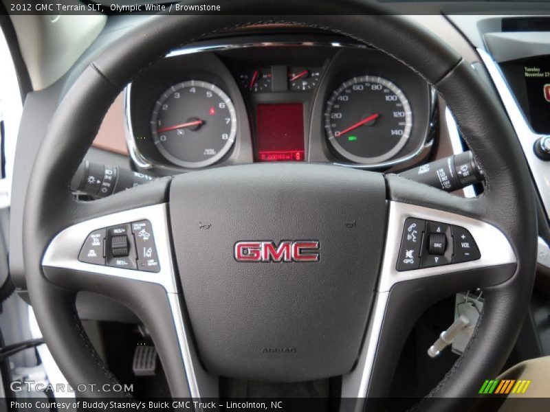 Olympic White / Brownstone 2012 GMC Terrain SLT