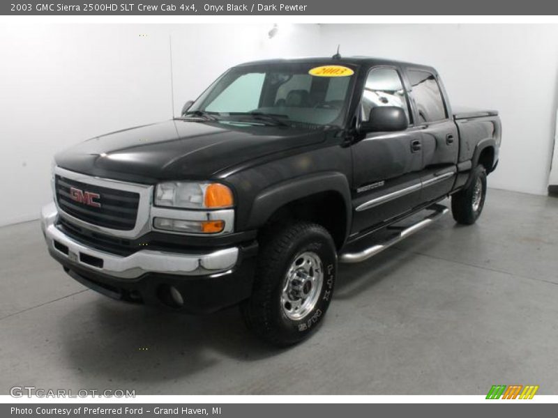 Onyx Black / Dark Pewter 2003 GMC Sierra 2500HD SLT Crew Cab 4x4