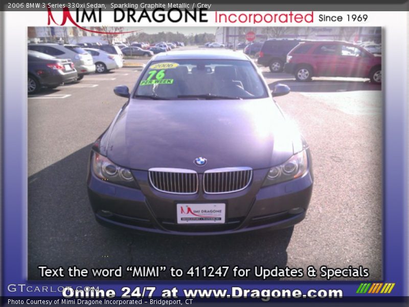 Sparkling Graphite Metallic / Grey 2006 BMW 3 Series 330xi Sedan