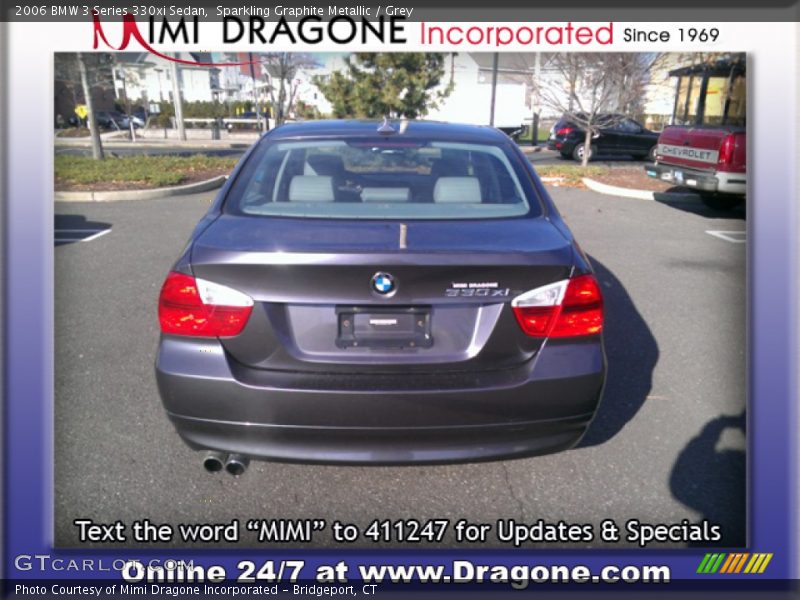 Sparkling Graphite Metallic / Grey 2006 BMW 3 Series 330xi Sedan