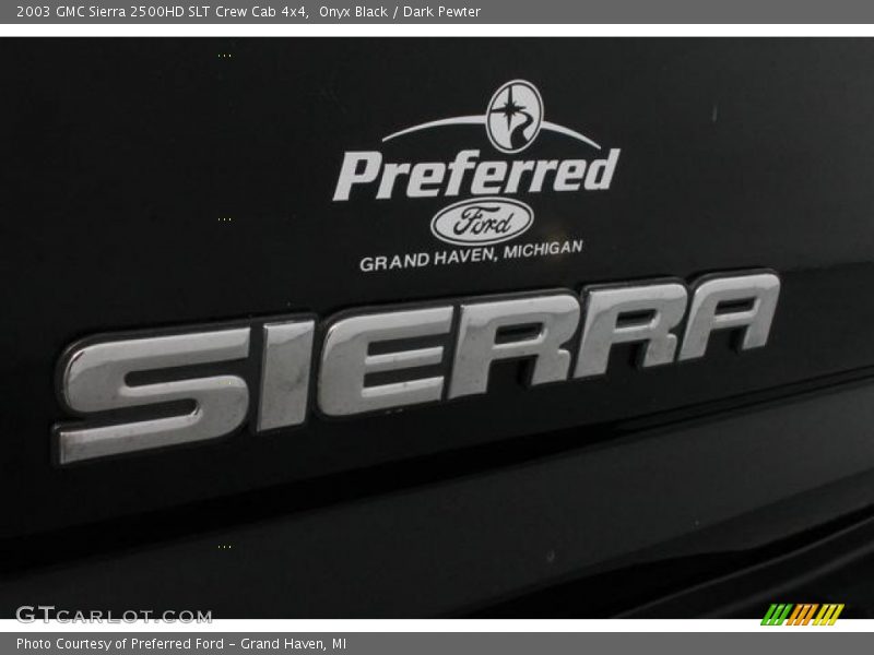 Onyx Black / Dark Pewter 2003 GMC Sierra 2500HD SLT Crew Cab 4x4