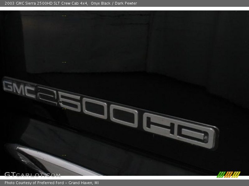 Onyx Black / Dark Pewter 2003 GMC Sierra 2500HD SLT Crew Cab 4x4