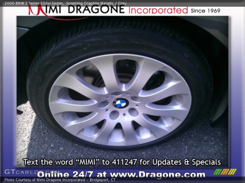 Sparkling Graphite Metallic / Grey 2006 BMW 3 Series 330xi Sedan