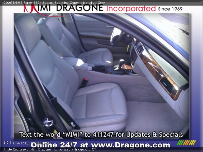 Sparkling Graphite Metallic / Grey 2006 BMW 3 Series 330xi Sedan