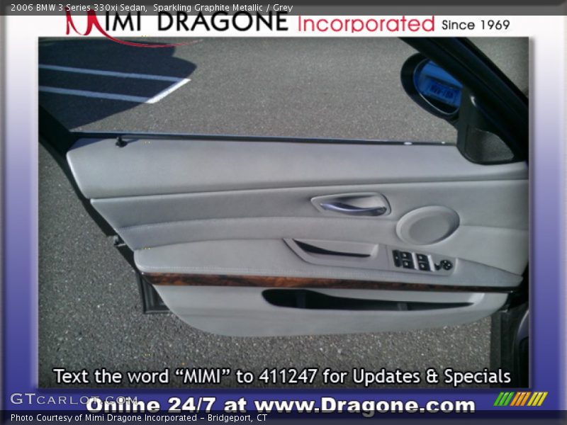 Sparkling Graphite Metallic / Grey 2006 BMW 3 Series 330xi Sedan