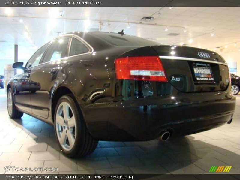Brilliant Black / Black 2008 Audi A6 3.2 quattro Sedan