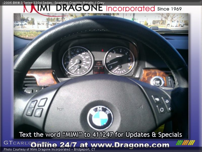 Sparkling Graphite Metallic / Grey 2006 BMW 3 Series 330xi Sedan