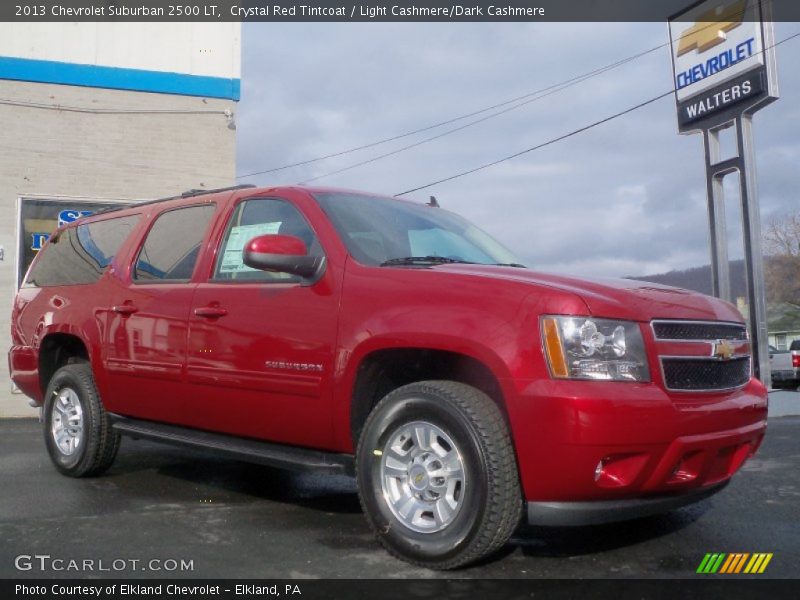 Crystal Red Tintcoat / Light Cashmere/Dark Cashmere 2013 Chevrolet Suburban 2500 LT