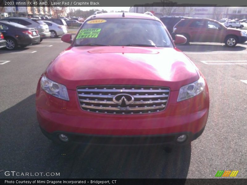 Laser Red / Graphite Black 2003 Infiniti FX 45 AWD