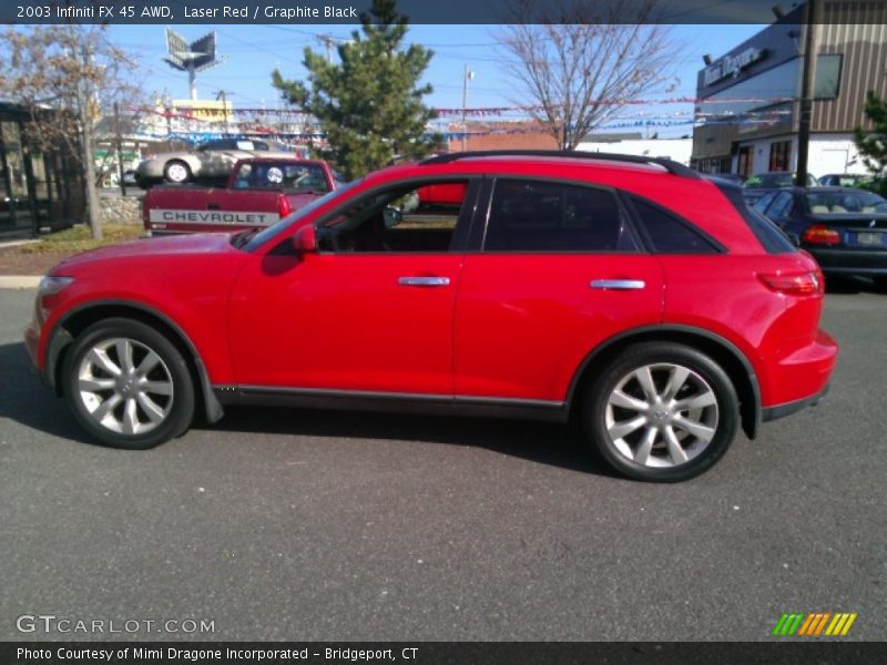Laser Red / Graphite Black 2003 Infiniti FX 45 AWD