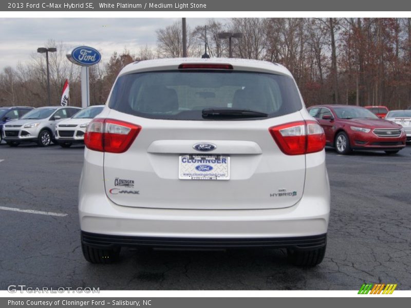 White Platinum / Medium Light Stone 2013 Ford C-Max Hybrid SE