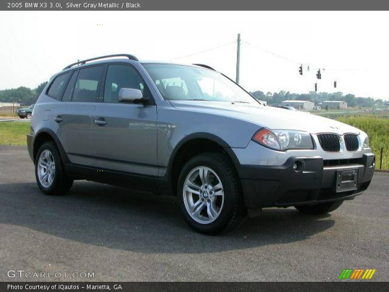 Silver Gray Metallic / Black 2005 BMW X3 3.0i