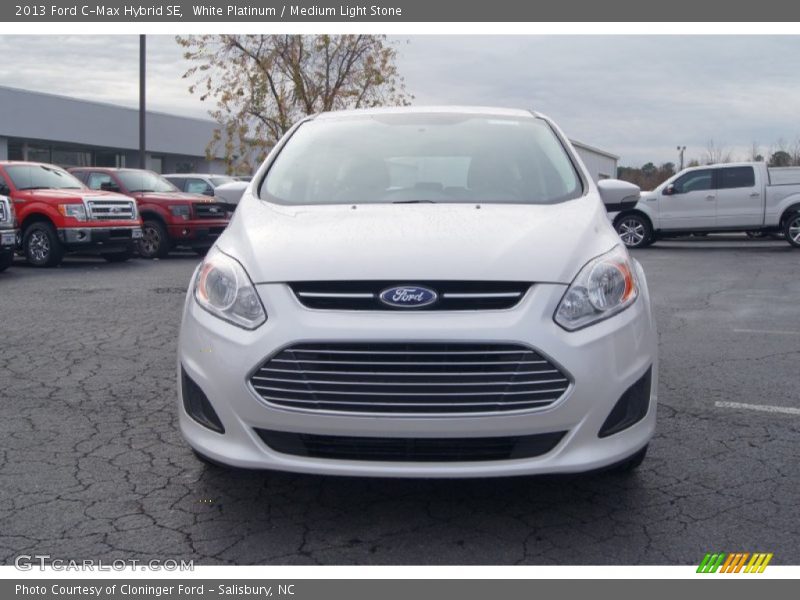 White Platinum / Medium Light Stone 2013 Ford C-Max Hybrid SE
