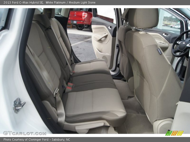 White Platinum / Medium Light Stone 2013 Ford C-Max Hybrid SE
