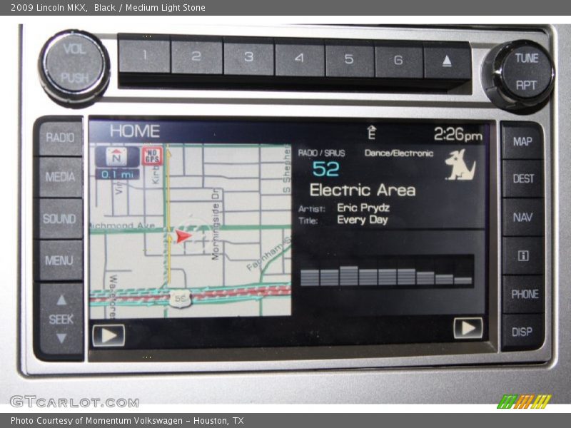Black / Medium Light Stone 2009 Lincoln MKX