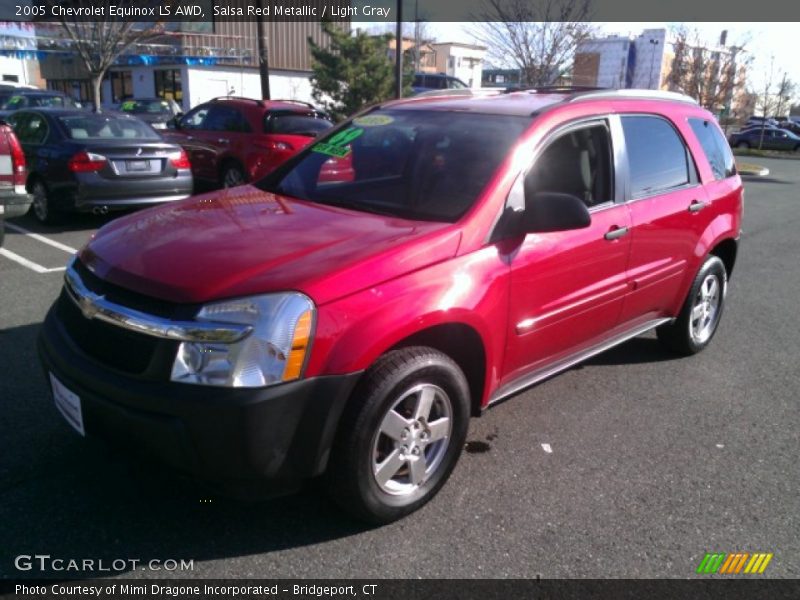 Salsa Red Metallic / Light Gray 2005 Chevrolet Equinox LS AWD