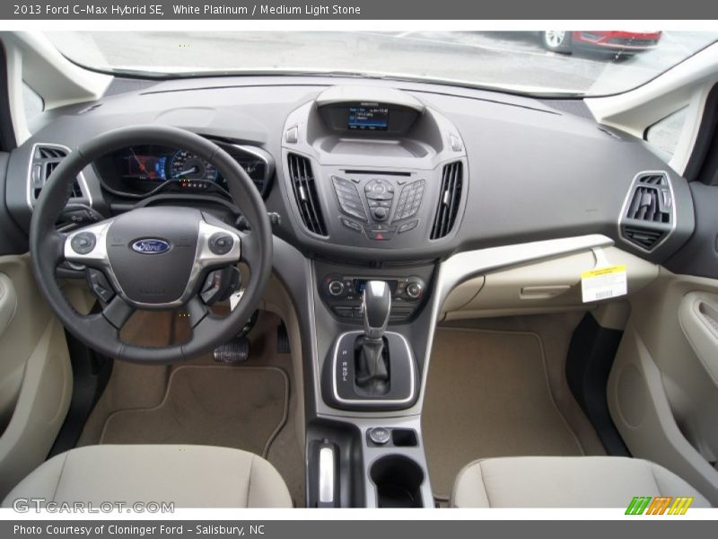 White Platinum / Medium Light Stone 2013 Ford C-Max Hybrid SE