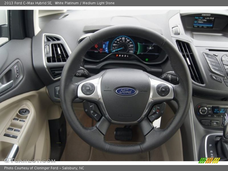 White Platinum / Medium Light Stone 2013 Ford C-Max Hybrid SE