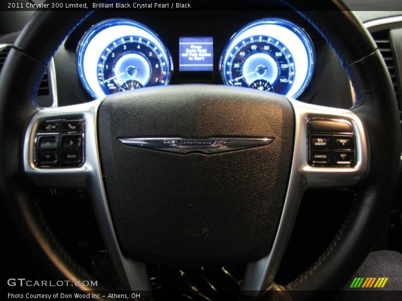 Brilliant Black Crystal Pearl / Black 2011 Chrysler 300 Limited