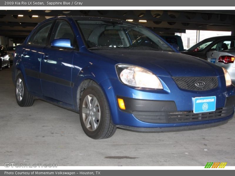 Sapphire Blue / Gray 2009 Kia Rio LX Sedan