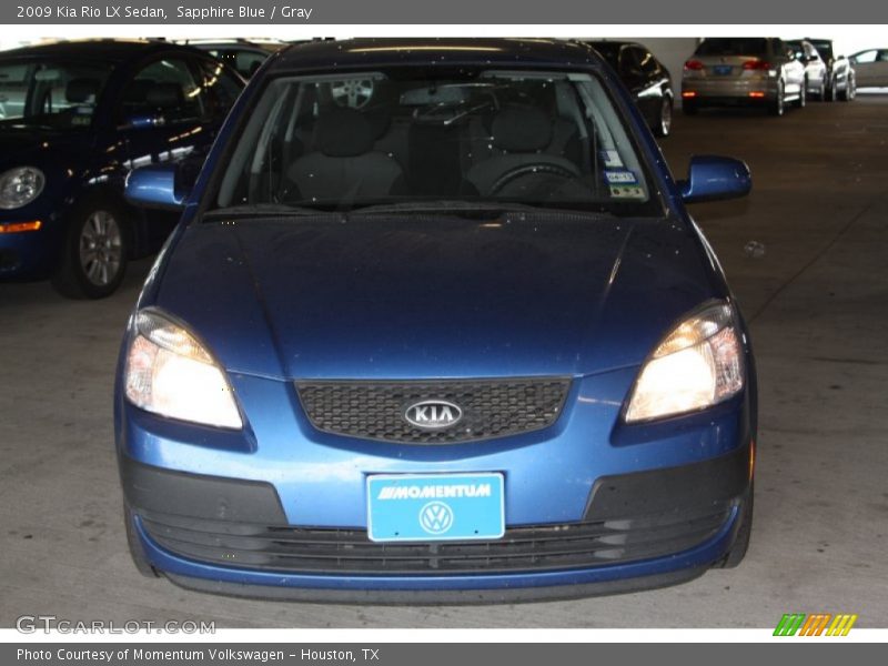 Sapphire Blue / Gray 2009 Kia Rio LX Sedan