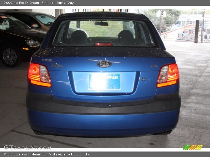 Sapphire Blue / Gray 2009 Kia Rio LX Sedan