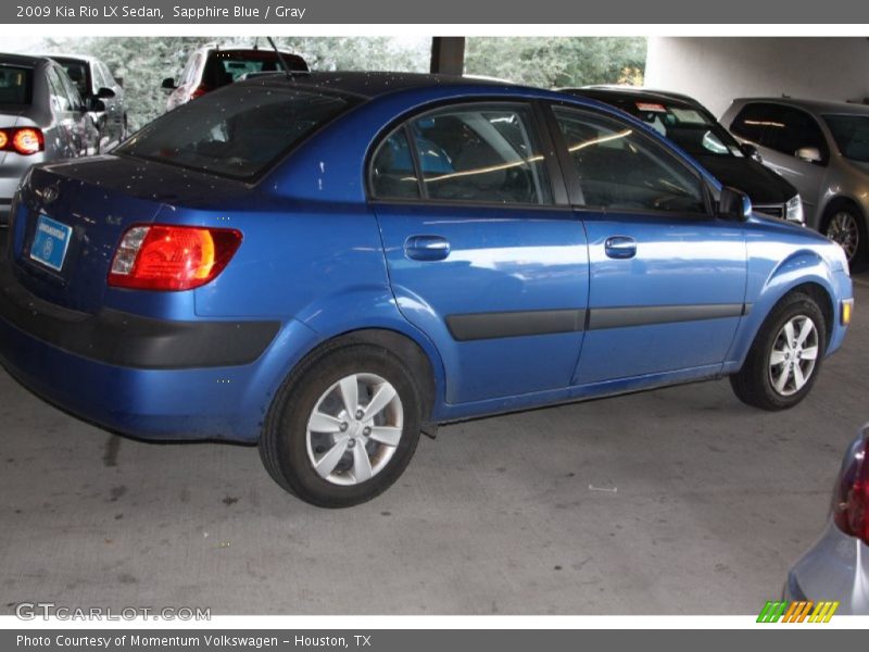 Sapphire Blue / Gray 2009 Kia Rio LX Sedan