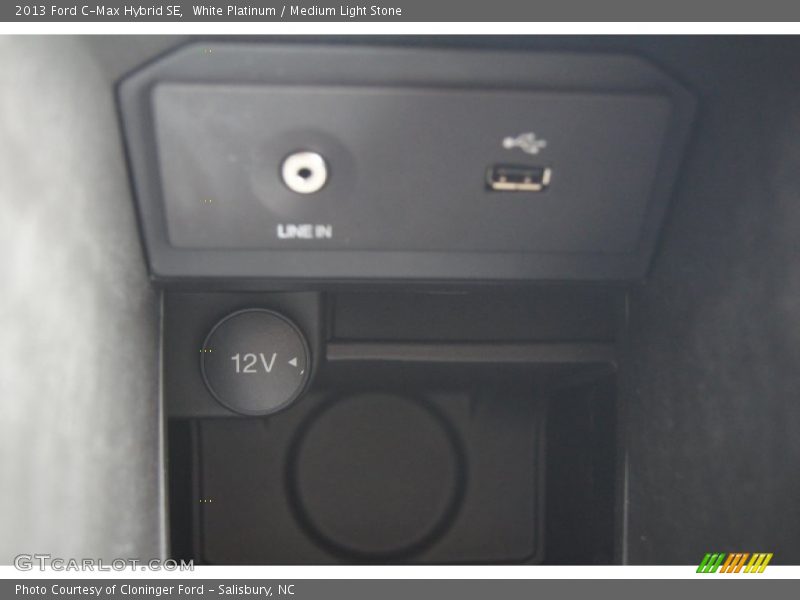 White Platinum / Medium Light Stone 2013 Ford C-Max Hybrid SE