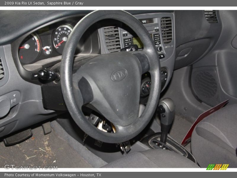 Sapphire Blue / Gray 2009 Kia Rio LX Sedan