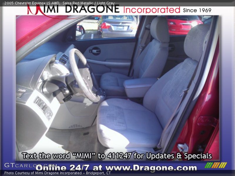 Salsa Red Metallic / Light Gray 2005 Chevrolet Equinox LS AWD