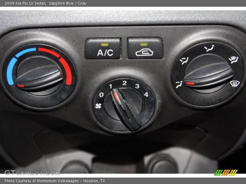 Sapphire Blue / Gray 2009 Kia Rio LX Sedan