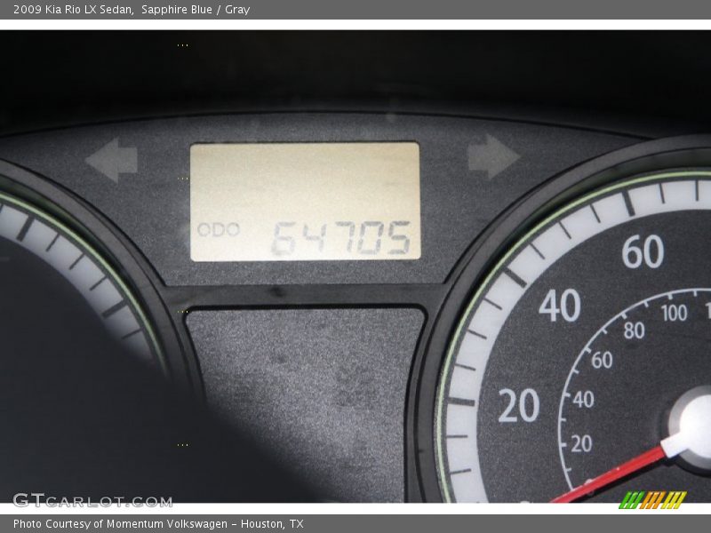 Sapphire Blue / Gray 2009 Kia Rio LX Sedan