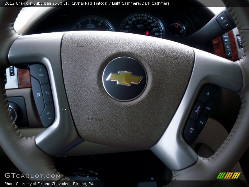 Crystal Red Tintcoat / Light Cashmere/Dark Cashmere 2013 Chevrolet Suburban 2500 LT