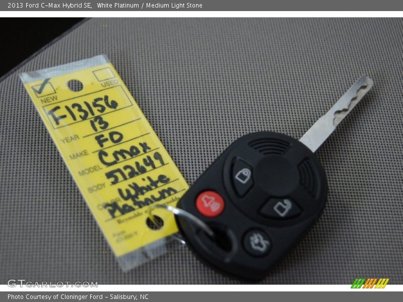 White Platinum / Medium Light Stone 2013 Ford C-Max Hybrid SE