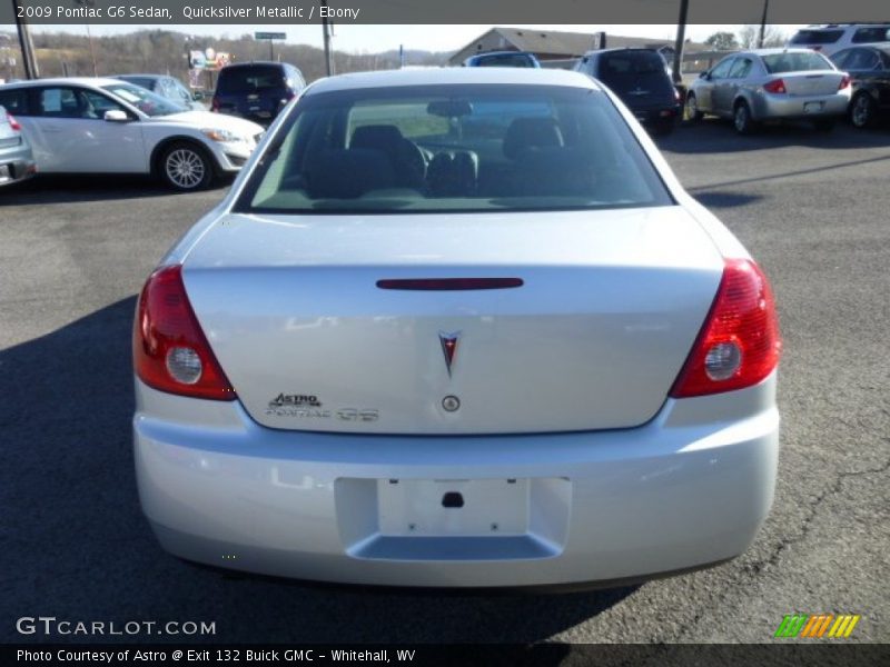 Quicksilver Metallic / Ebony 2009 Pontiac G6 Sedan