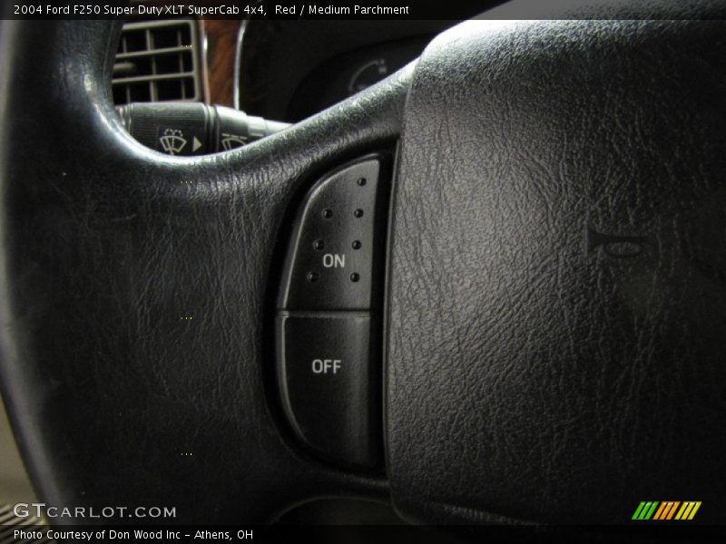 Red / Medium Parchment 2004 Ford F250 Super Duty XLT SuperCab 4x4