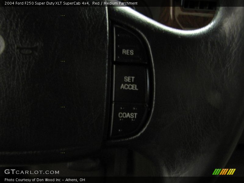 Red / Medium Parchment 2004 Ford F250 Super Duty XLT SuperCab 4x4