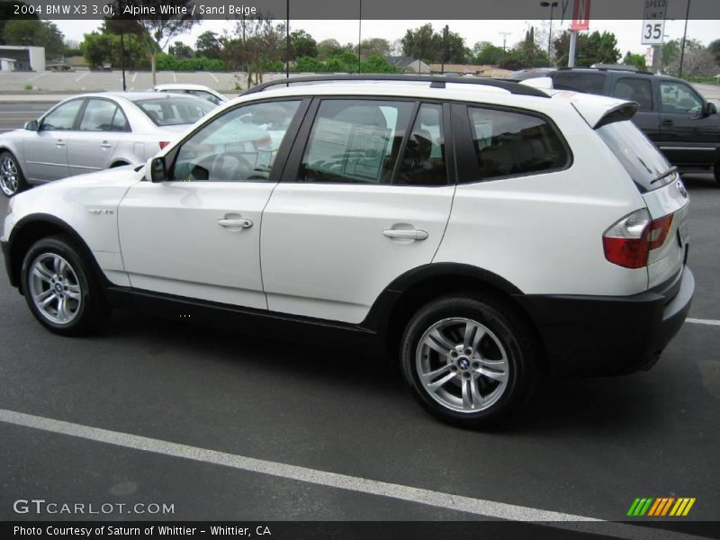 Alpine White / Sand Beige 2004 BMW X3 3.0i