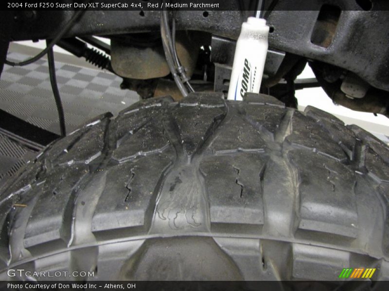Red / Medium Parchment 2004 Ford F250 Super Duty XLT SuperCab 4x4