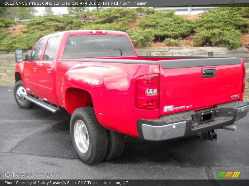 Fire Red / Light Titanium 2013 GMC Sierra 3500HD SLT Crew Cab 4x4 Dually