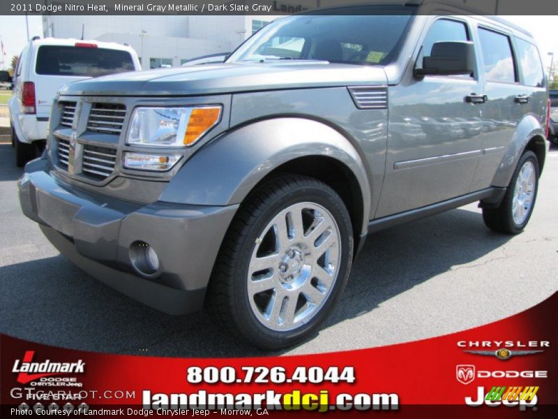 Mineral Gray Metallic / Dark Slate Gray 2011 Dodge Nitro Heat