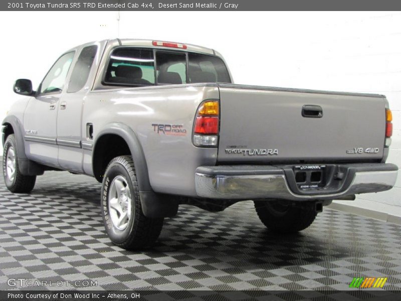 Desert Sand Metallic / Gray 2001 Toyota Tundra SR5 TRD Extended Cab 4x4